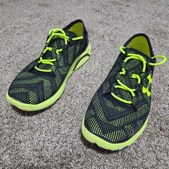 Under Armour Micro G SpeedForm Black Neon Green Men’s Running Shoes Size 9 (No B - Picture 1 of 8
